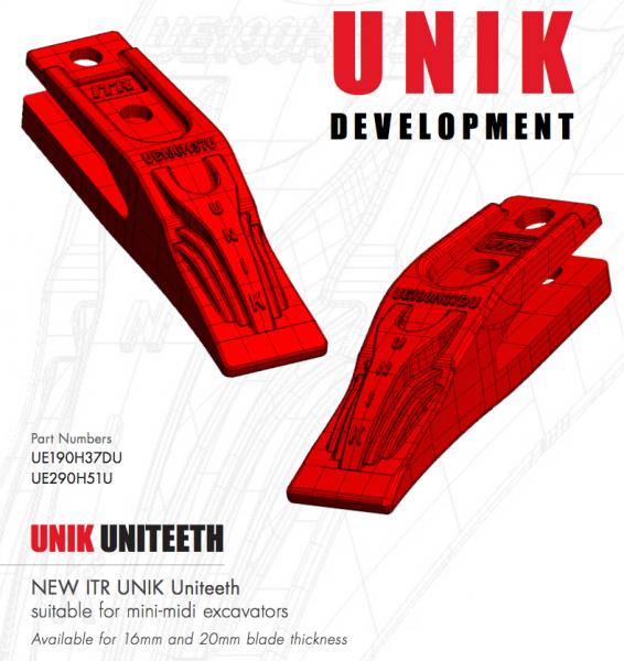 Eredeti UNIK típusú ITR fog önélezéssel - Dinte ITR Original tip UNIK cu autoascutire